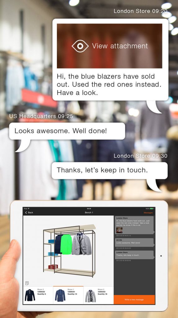 Great Communication between head office and retail stores is achieved through Visual Merchandising Software