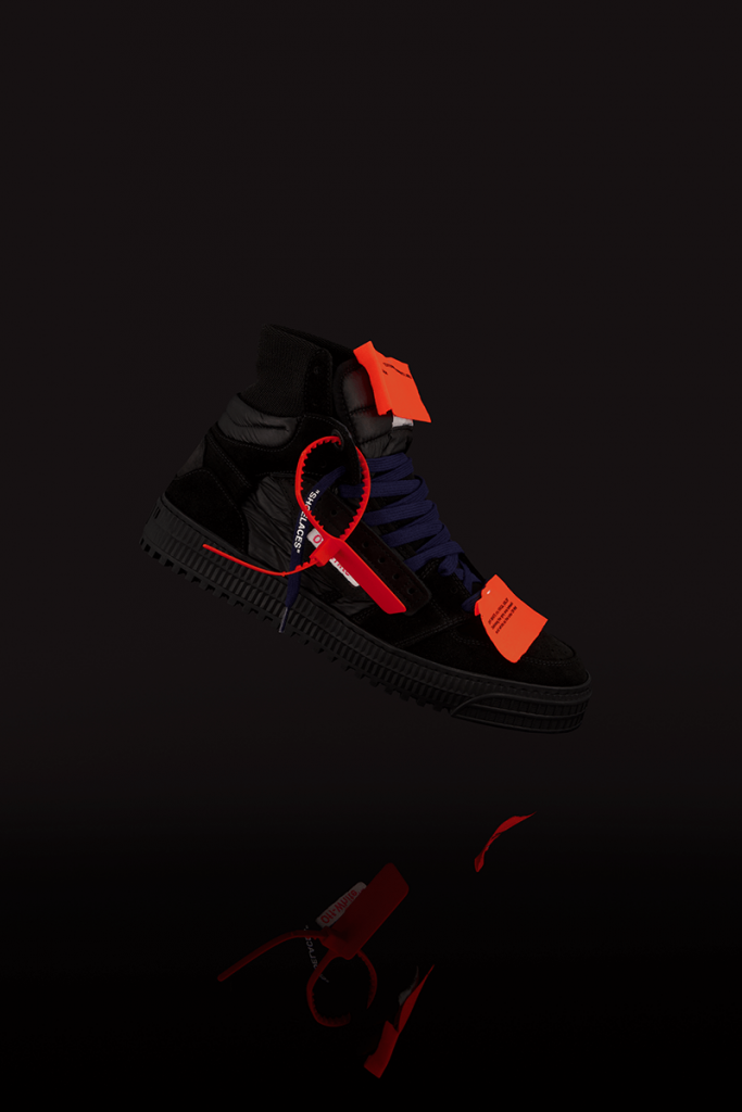 Elevated Sneaker on Black background